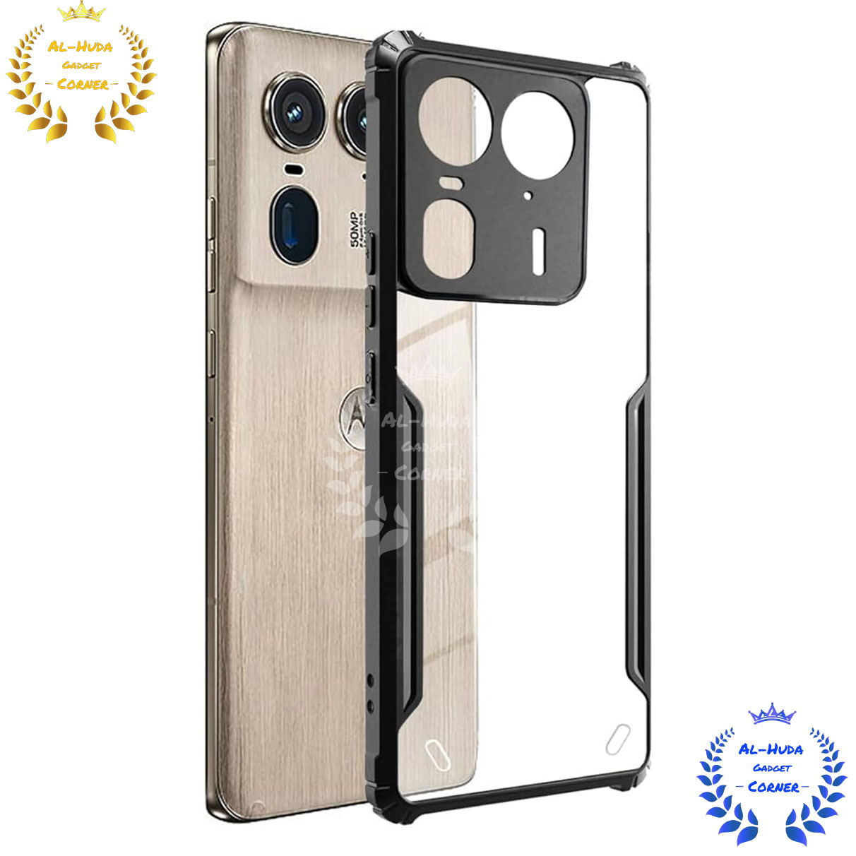 Xundd Back Cover for Motorola Edge 50 Ultra 5G Transparent Hybrid Hard PC Back Bumper Silicone Phone Cases Price in Bangladesh - Mobile.com.bd