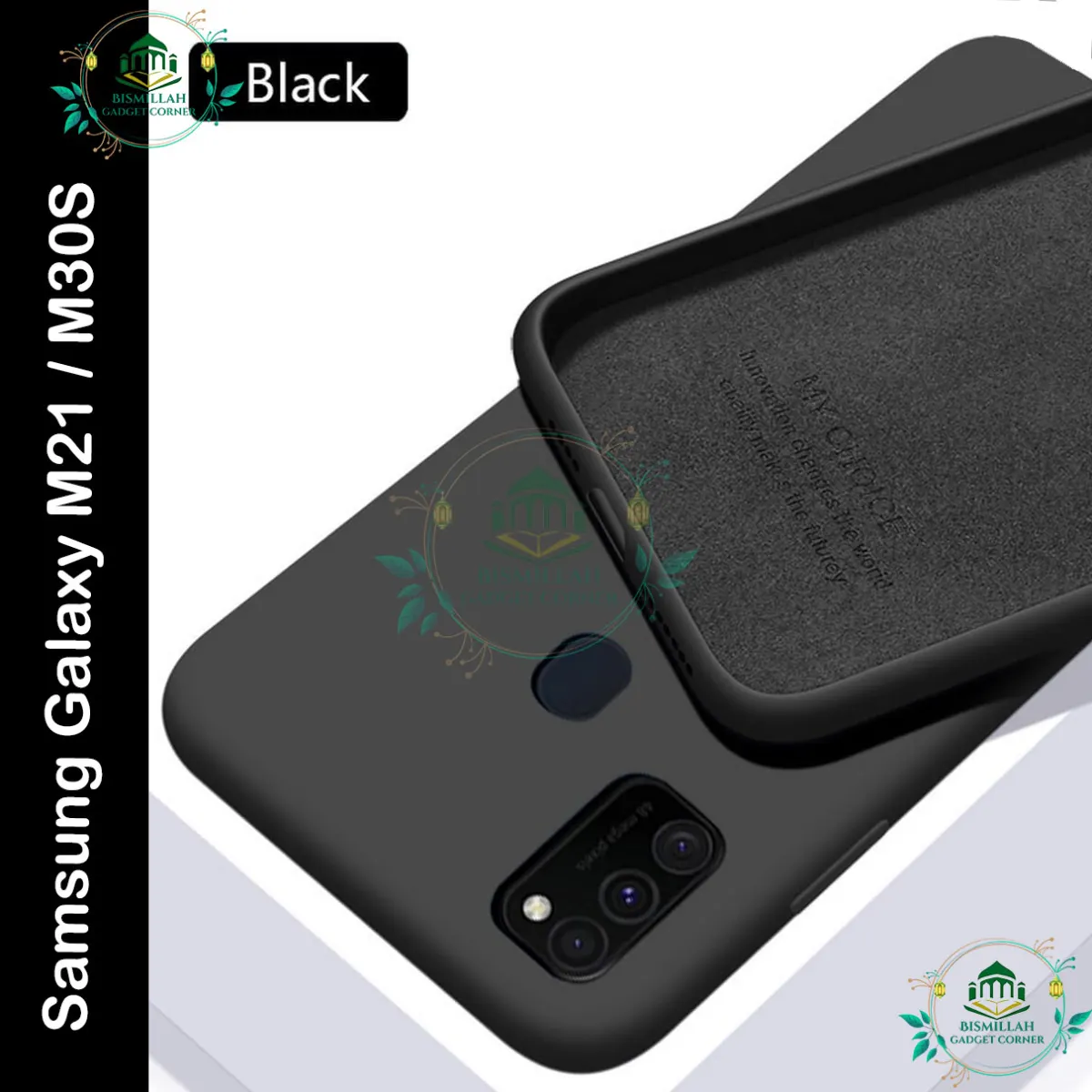 Samsung Galaxy M21 / Samsung Galaxy M30S back cover Black Soft Ultra-Thin Flexible Protective Mobile Phone Back Cover