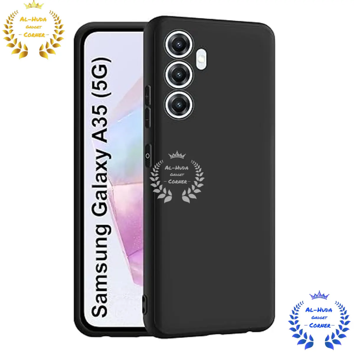 Shockproof & Transparent Crystal Clear Back Cover Case / Matte Protective Lens Flexible Back Cover for Samsung Galaxy A35 5G | Slim Silicone Cover with Soft Lining Shockproof Full Body Bumper Case