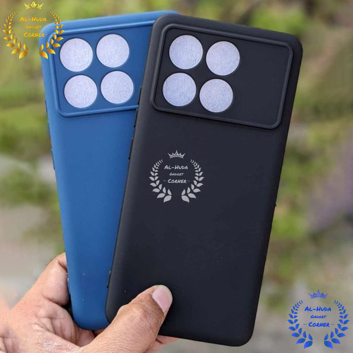 Shockproof & Transparent Crystal Clear Back Cover Case / Matte Protective Lens Flexible Back Cover for  Xiaomi Poco X6 Pro | Slim Silicone Cover with Soft Lining Shockproof Full Body Bumper Case