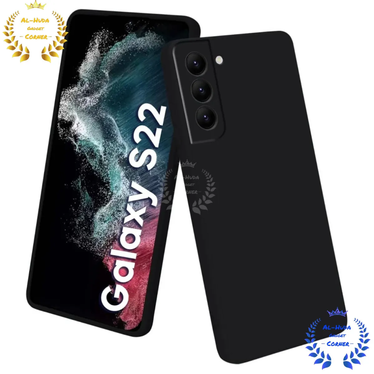 Shockproof & Transparent Crystal Clear Back Cover Case / Matte Protective Lens Flexible Back Cover for Samsung Galaxy S22 5G | Slim Silicone Cover with Soft Lining Shockproof Full Body Bumper Case