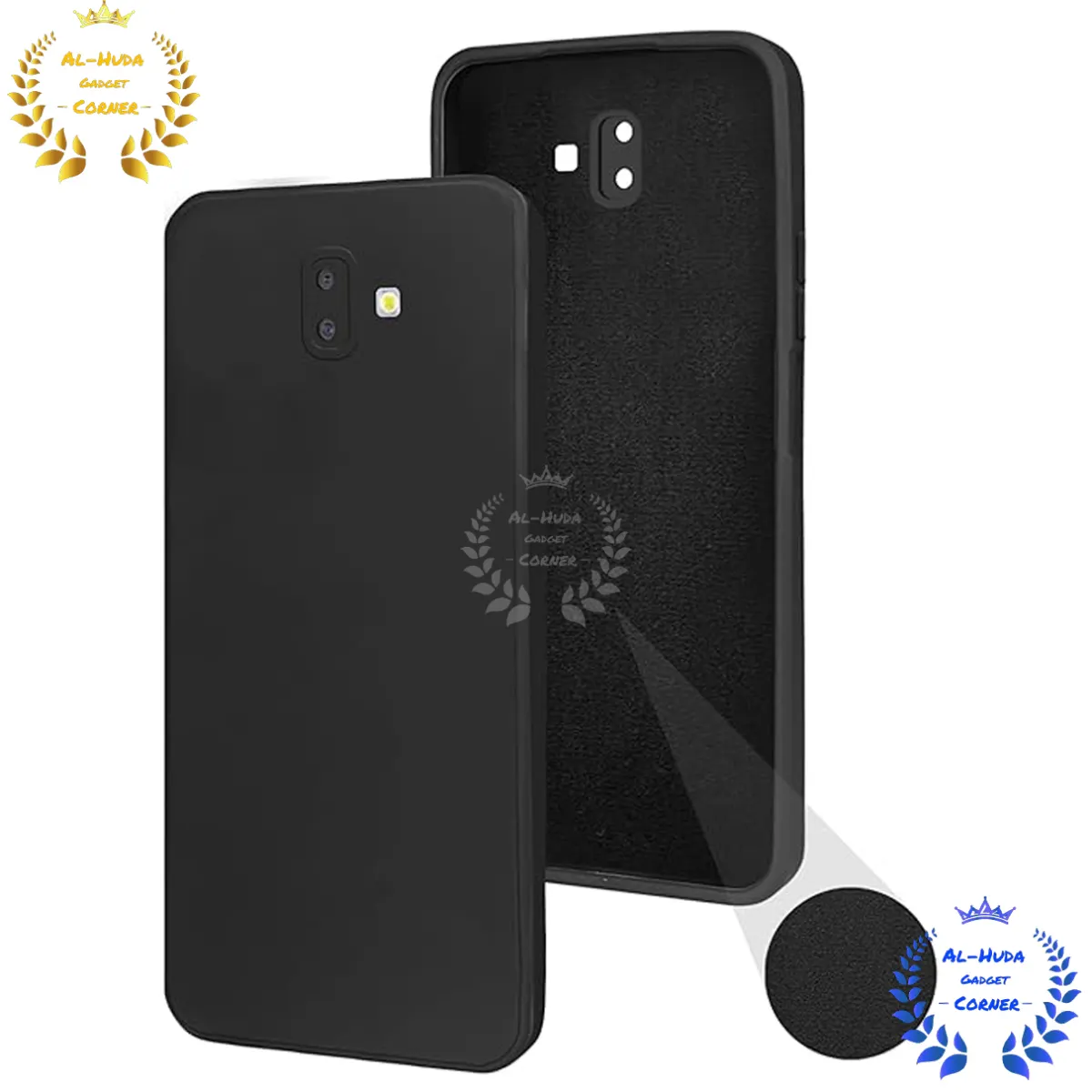 Shockproof & Transparent Crystal Clear Back Cover Case / Matte Protective Lens Flexible Back Cover for Samsung Galaxy J6 Plus 2018 / Samsung Galaxy J6+ | Slim Silicone Cover with Soft Lining Shockproof Full Body Bumper Case
