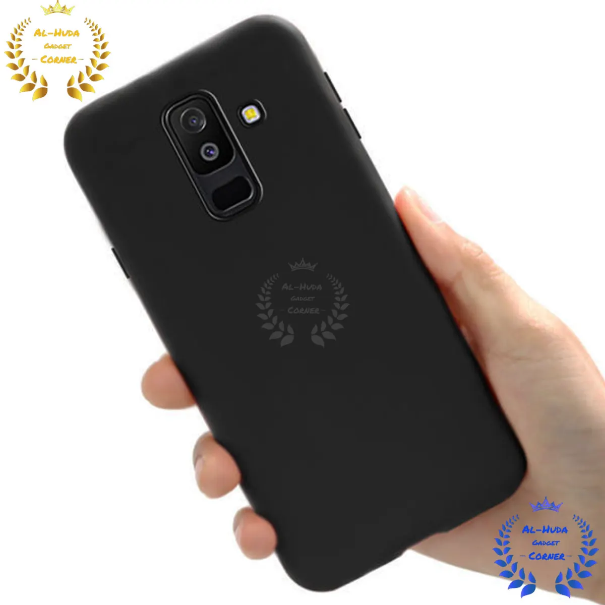 Shockproof & Transparent Crystal Clear Back Cover Case / Matte Protective Lens Flexible Back Cover for Samsung Galaxy J8 / Samsung Galaxy A6 plus / Samsung Galaxy A6+ | Slim Silicone Cover with Soft Lining Shockproof Full Body Bumper Case