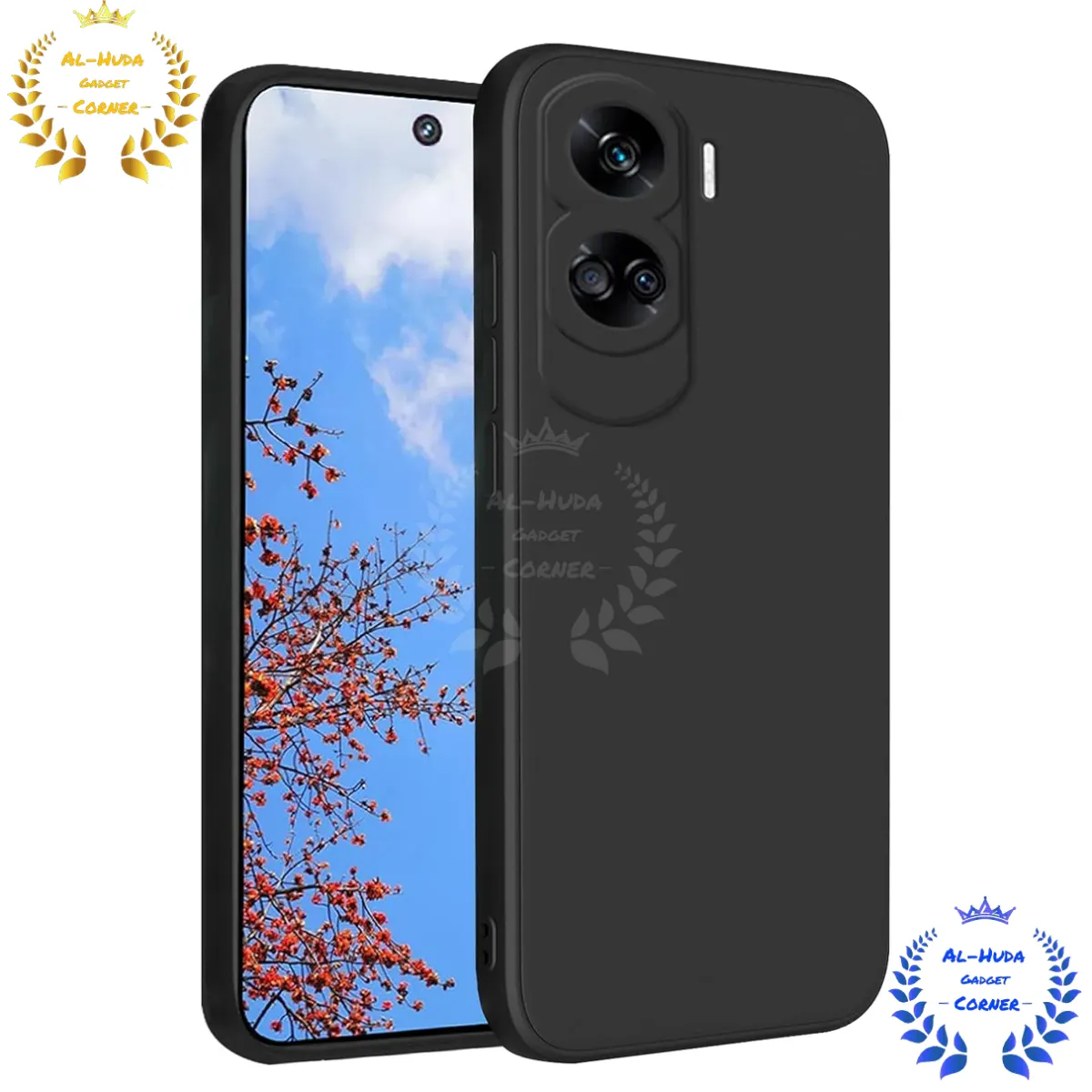 Shockproof & Transparent Crystal Clear Back Cover Case / Matte Protective Lens Flexible Back Cover for Honor 90 Lite 5G | Slim Silicone Cover with Soft Lining Shockproof Full Body Bumper Case
