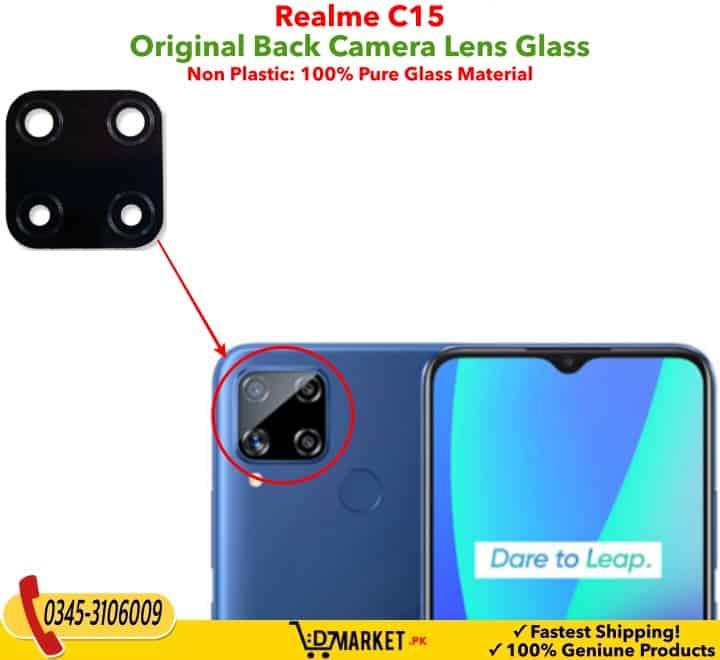 For Realme C15 camera main glass Rear Facing Camera Glass Lens Replacement Silicone Phone Cases Price in Bangladesh - Mobile.com.bd