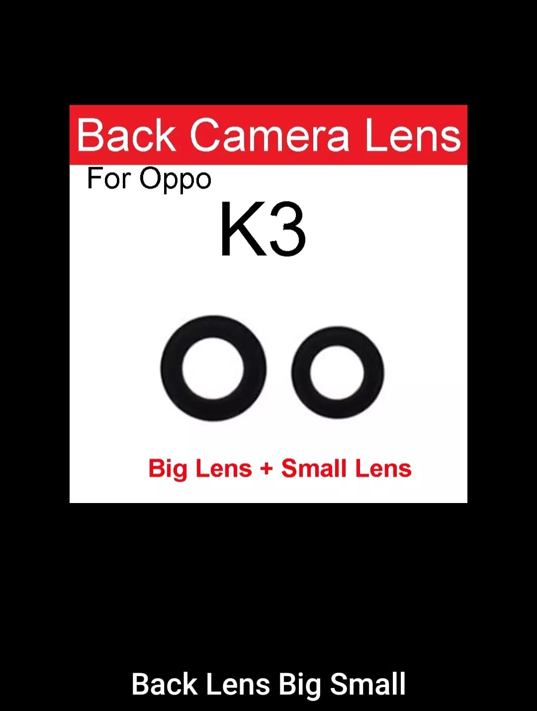 For Oppo K3 main camera glass Rear Facing Camera Glass Lens Replacement Silicone Phone Cases Price in Bangladesh - Mobile.com.bd