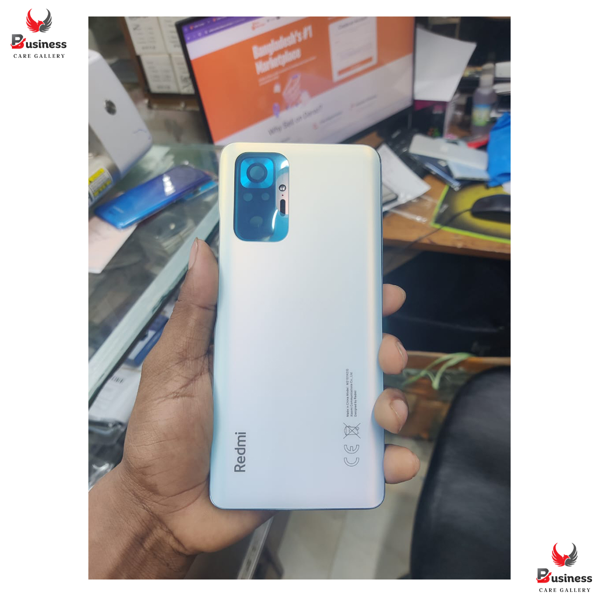 Replacement Backshell Panel + midel frame for Xiaomi Redmi Note 10 Pro/redmi note 10 pro max Battery Back Door Back panel Silicone Phone Cases Price in Bangladesh - Mobile.com.bd