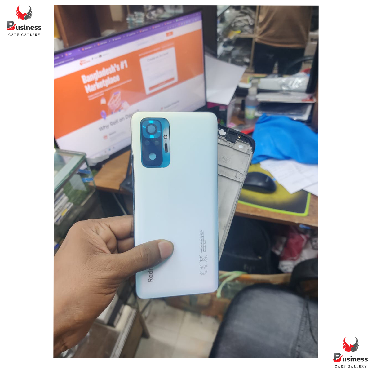 Original Full Body Housing Back Door for Xiaomi Redmi Note 10 Pro/redmi note 10 pro max Silicone Phone Cases Price in Bangladesh - Mobile.com.bd
