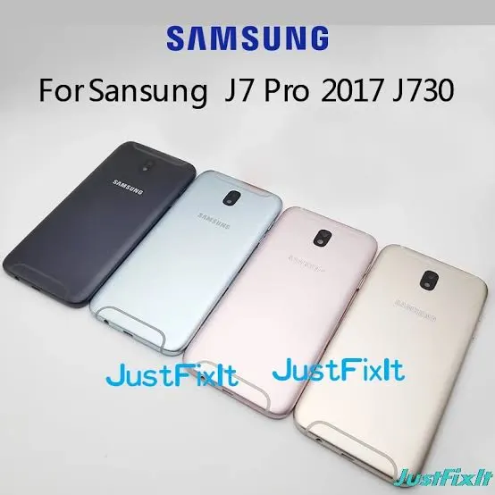 For Samsung Galaxy J7 Pro Phone Battery Back Cover Backshell Glass Battery Rear Case Phone Battery Back Cover Backshell Glass Battery Rear Case
