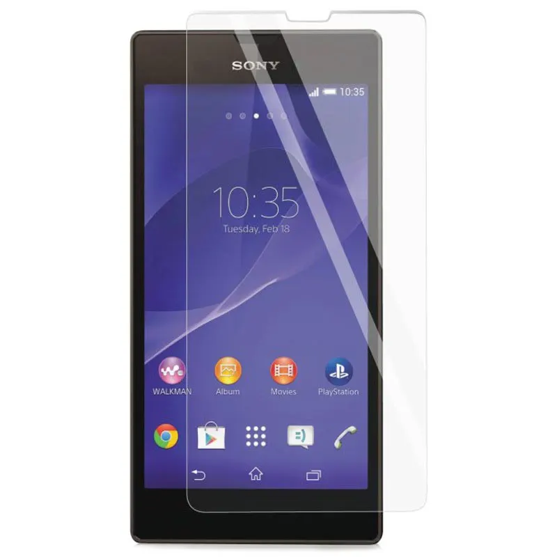 For Sony Xperia T3....3mm screen protector 9H Hard 2.5D Arc Edge Round Border Screen Protector with Clean Tools