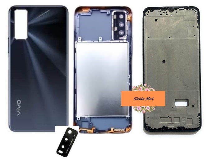 Replacement Backshell Panel + midel frame for Y20, Y 20s, Y 20g Battery Back Door Back panel Silicone Phone Cases Price in Bangladesh - Mobile.com.bd