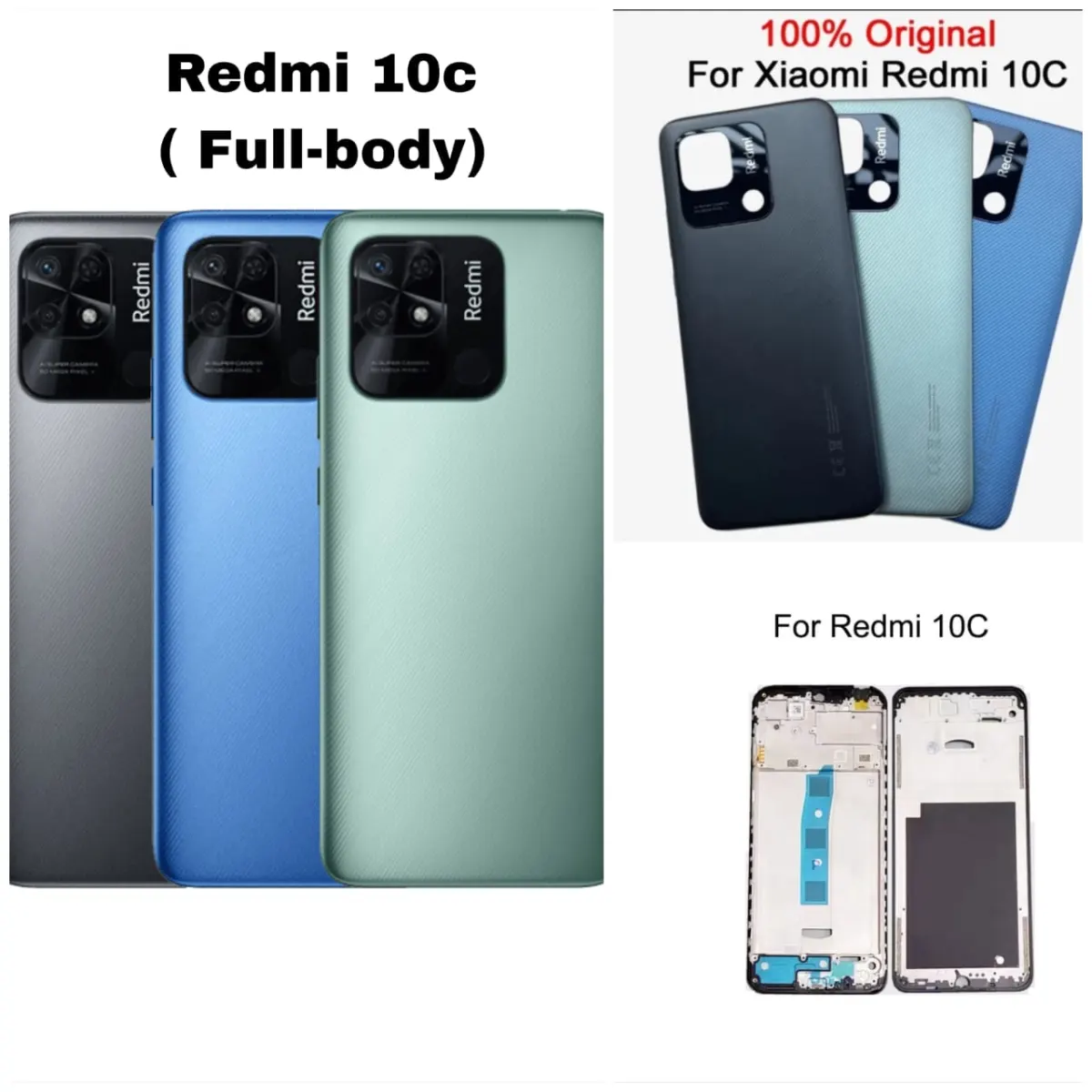 Full Body Housing for Xiaomi Redmi 10C 4G