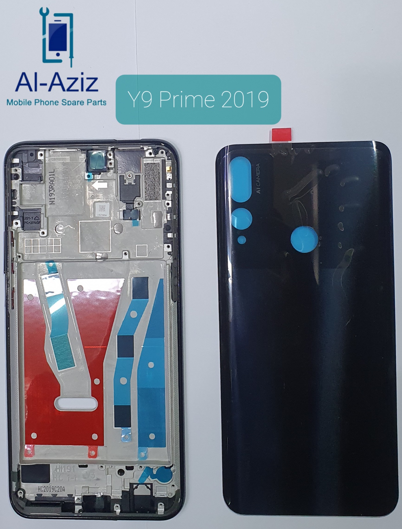 Huawei y9 prime 2019 সম্পূর্ণ হাউজিং অরিজিনাল কেসিং বডি ব্যাক গ্লাস মাঝারি lcd ফ্রেম রিয়ার ব্যাটারি ডোর কভার রিপ্লেসমেন্ট Silicone Phone Cases Price in Bangladesh - Mobile.com.bd