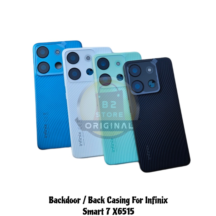 BACKDOOR BACKCOVER BACK CASING KESING HOUSING INFINIX SMART 7 X6515 Silicone Phone Cases Price in Bangladesh - Mobile.com.bd