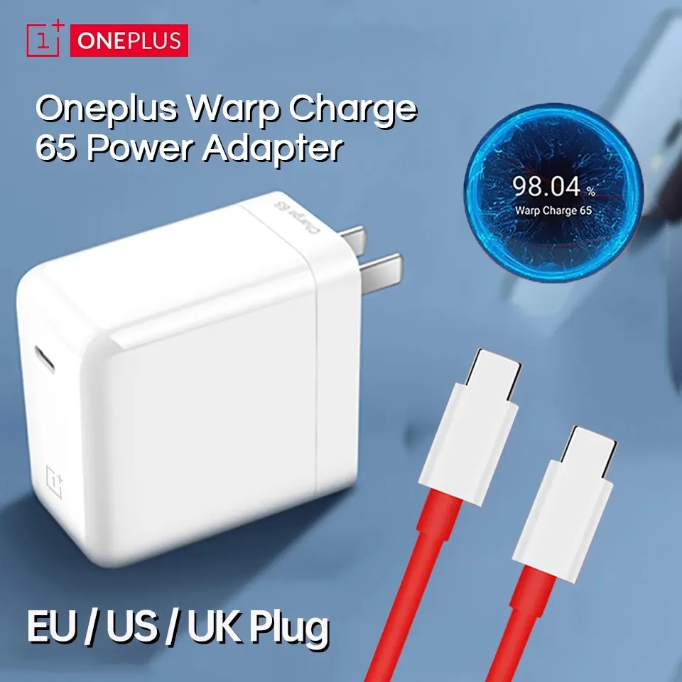 OnePlus 65W Warp Charger With Type C Cable & Quick Charger