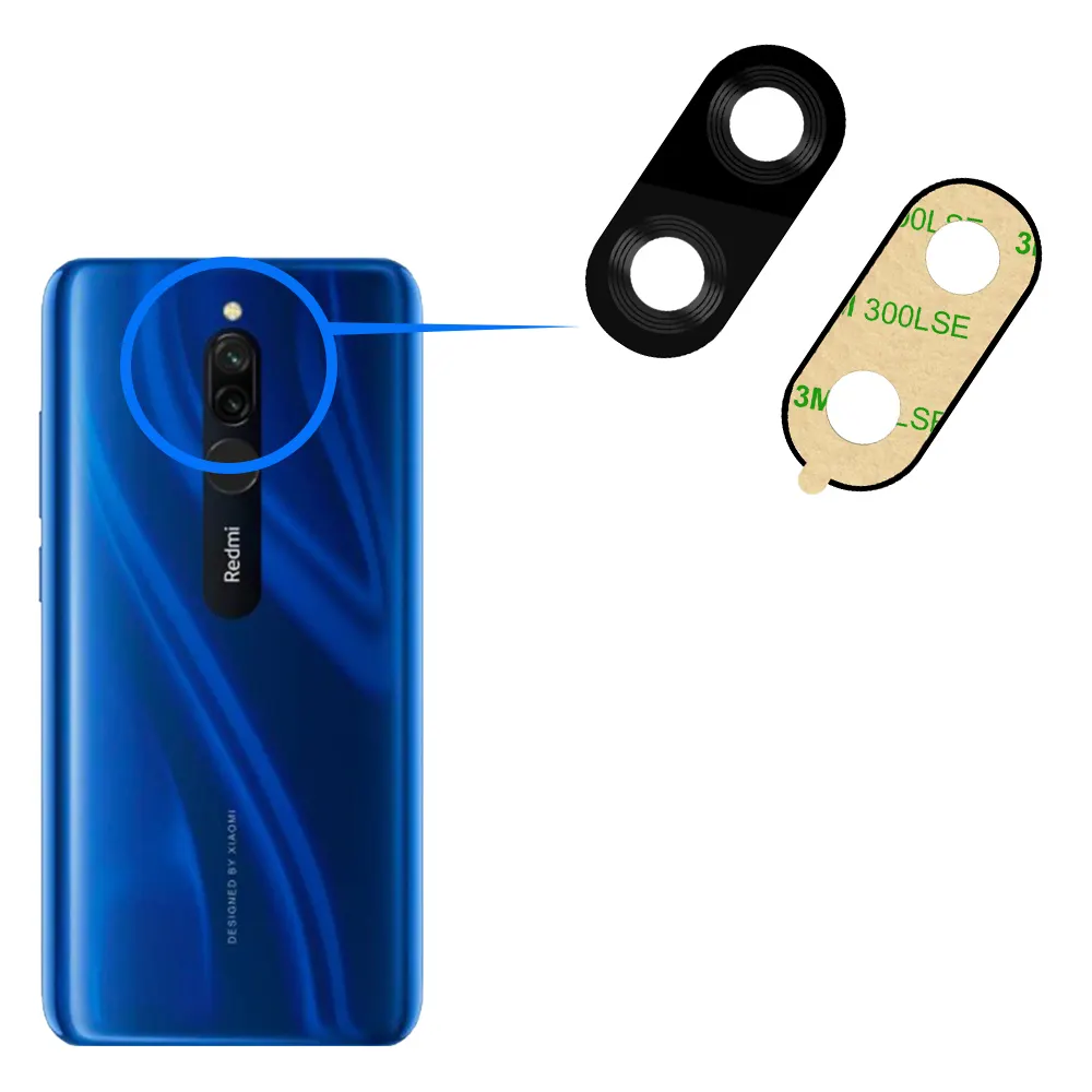 For Xiaomi Redmi 8 camera main glass lens Rear Facing Camera Glass Lens Replacement