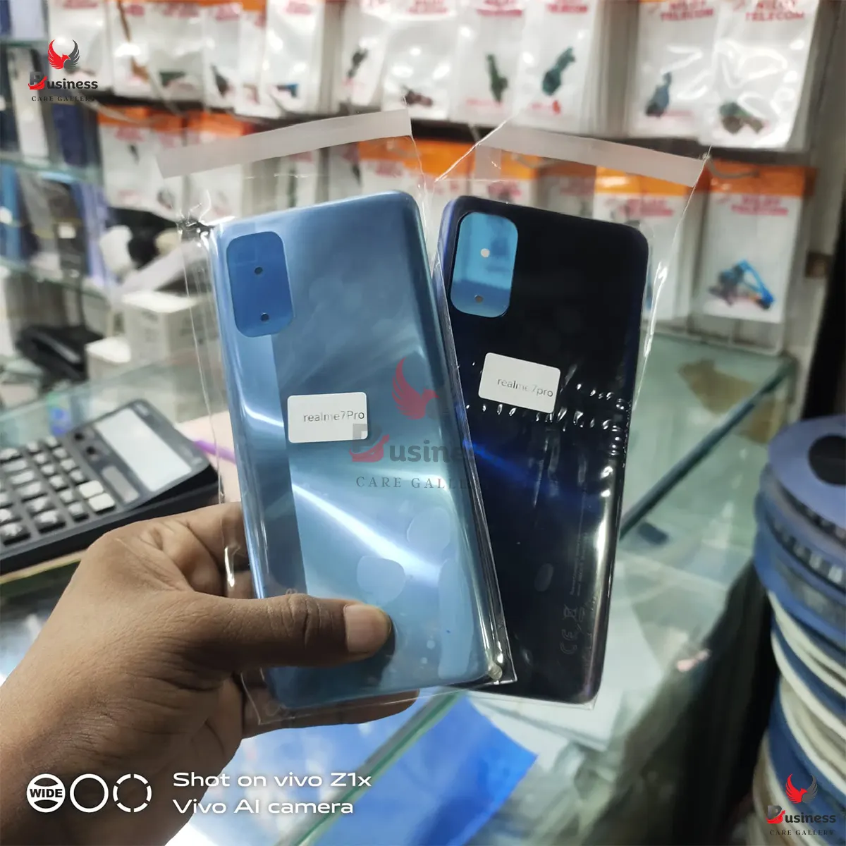 Original For realme 7 pro  Phone Battery Back Cover Backshell Glass Battery Rear Case Phone Battery Back Cover Backshell Glass Battery Rear Case - Phone Back Cover - মোবাইল ফোন - Phone