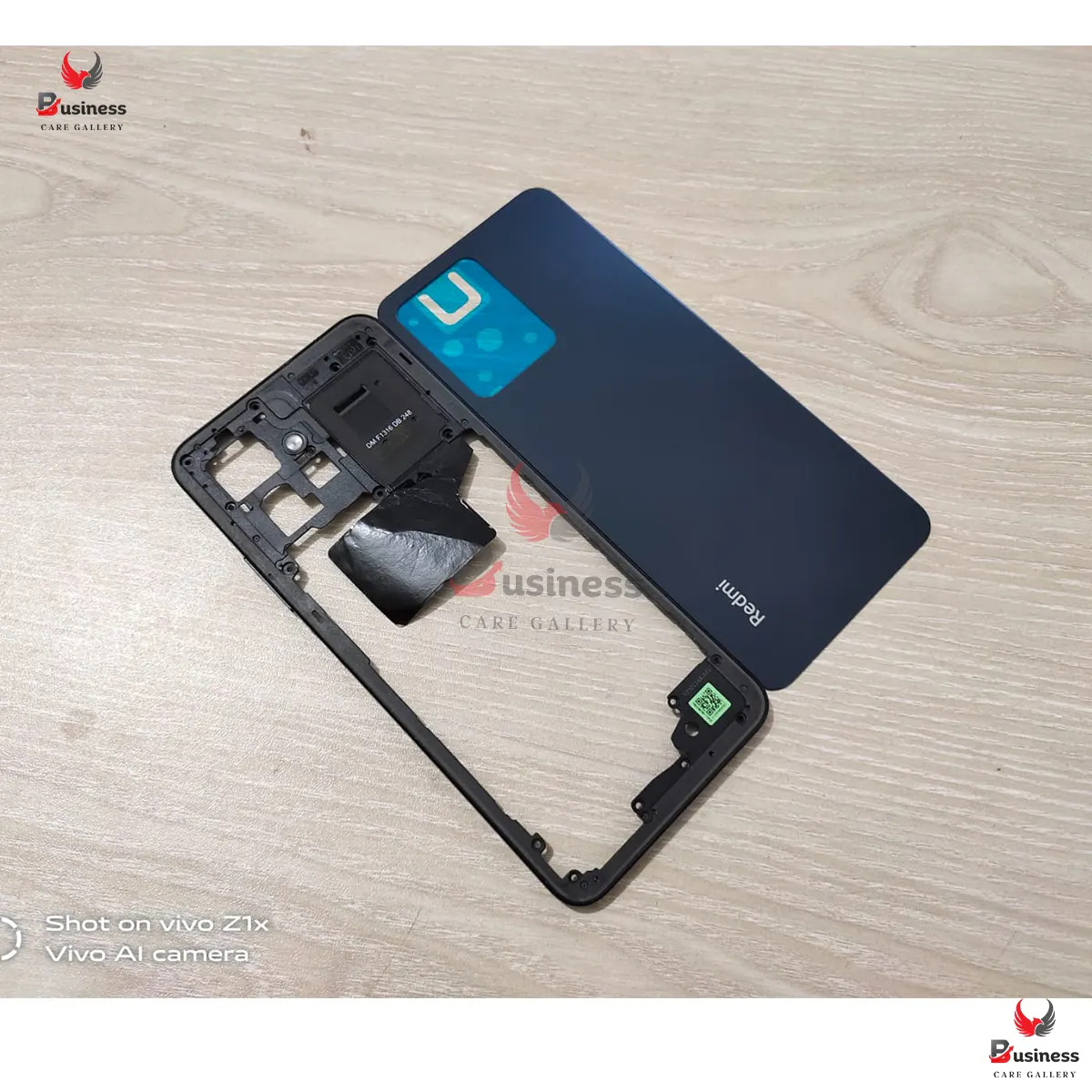 Replacement Backshell Panel + midel frame for Xiaomi Redmi Note 12 4G Battery Back Door Back panel