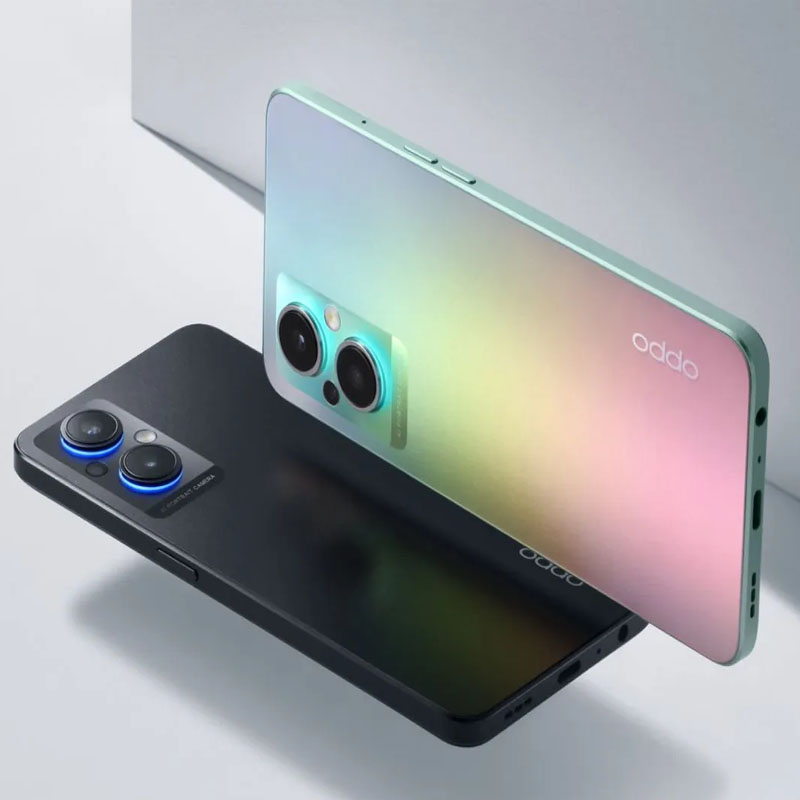 Oppo f21 pro 5g এর জন্য ব্যাক প্যানেল কভার-কালো-সবুজ Silicone Phone Cases Price in Bangladesh - Mobile.com.bd
