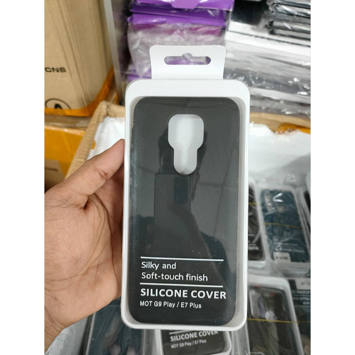 Premium Liquid Silicone Phone cover for Motorola Moto G9 Play / Moto E7 Plus Back Cover Silicone Phone Cases Price in Bangladesh - Mobile.com.bd