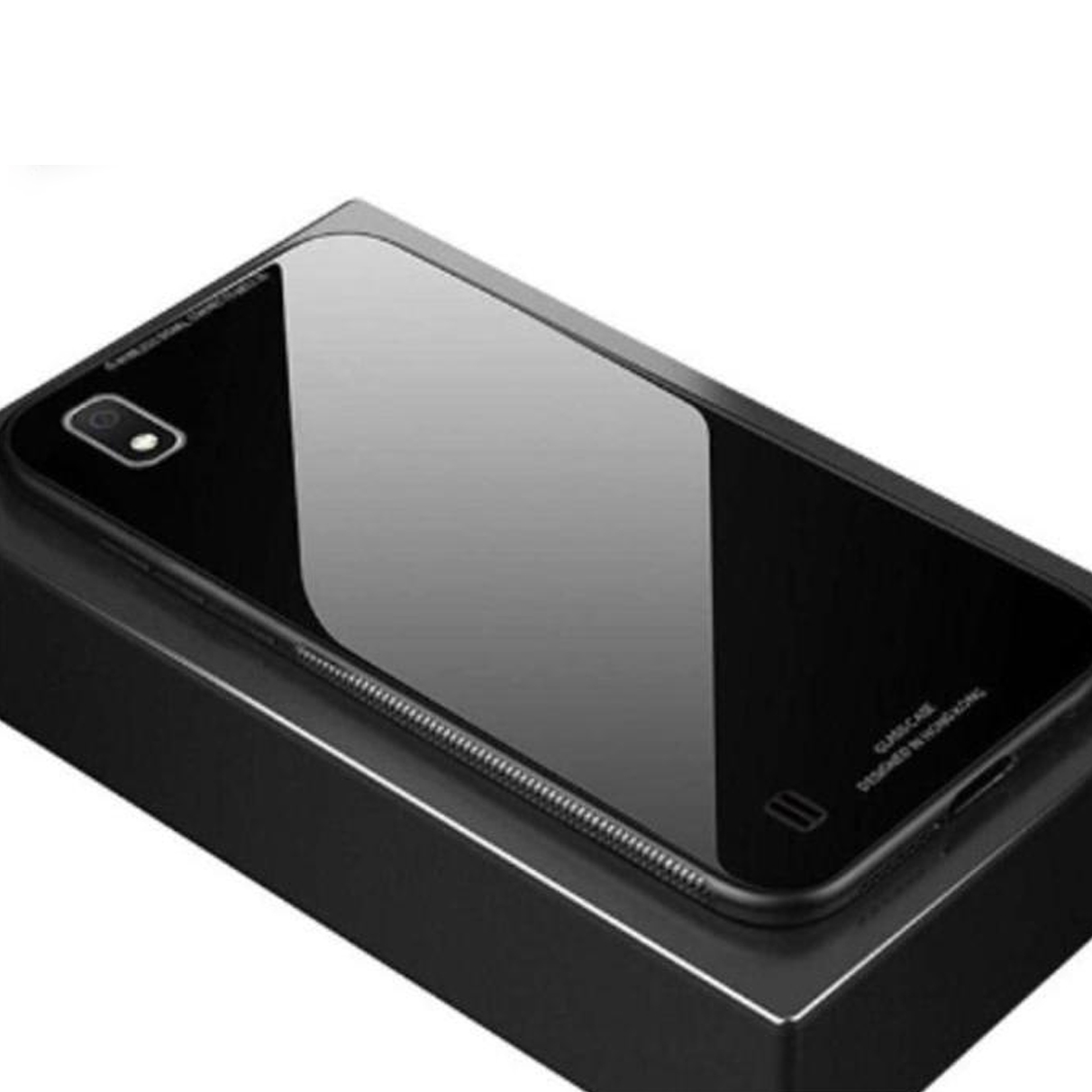 Tempered Glass Cover For Samsung A01 / Samsung M01 Mobile Back Cover Full Protection With Tempered Glass Silicone Phone Cases Price in Bangladesh - Mobile.com.bd