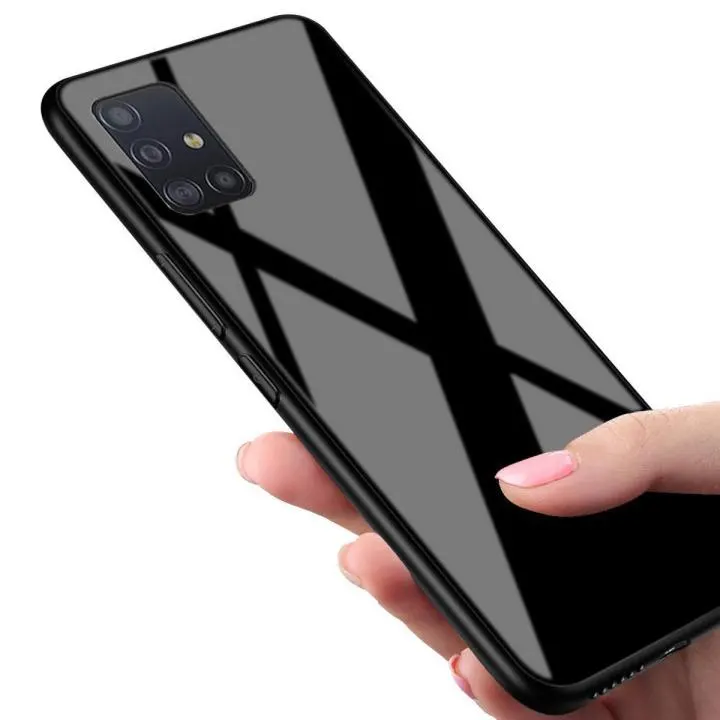 Tempered Glass Cover For Samsung Galaxy A71 4G Mobile Back Cover Full Protection With Tempered Glass
