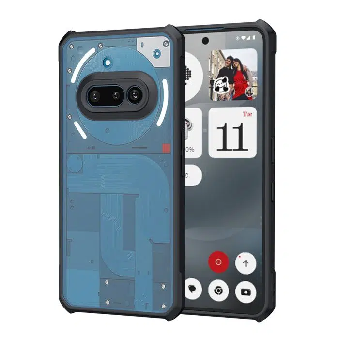 Xundd Back Cover for Nothing Phone 3A Transparent Hybrid Hard PC Back Bumper Silicone Phone Cases Price in Bangladesh - Mobile.com.bd