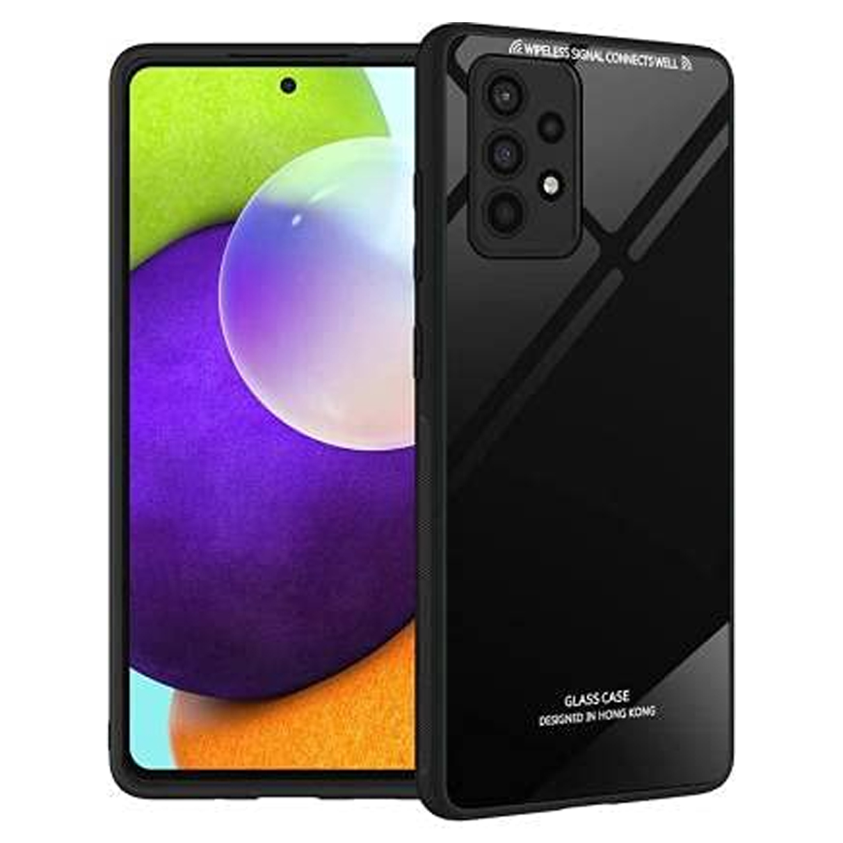 Tempered Glass Cover For Samsung Galaxy A72 Mobile Back Cover Full Protection With Tempered Glass Silicone Phone Cases Price in Bangladesh - Mobile.com.bd