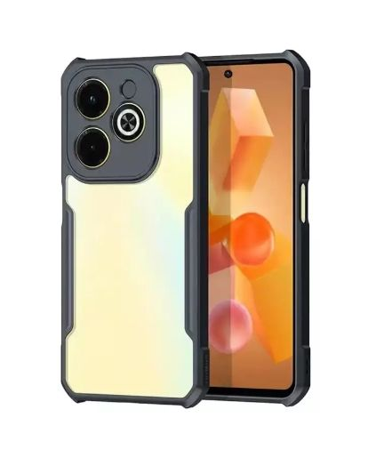 Xundd Back Cover for Infinix Hot 40i Transparent Hybrid Hard PC Back Bumper Silicone Phone Cases Price in Bangladesh - Mobile.com.bd