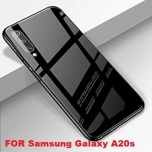 Tempered Glass Cover For Samsung Galaxy A20S Mobile Back Cover Full Protection With Tempered Glass