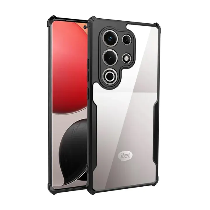 Xundd Back Cover for iTel S25 Ultra Transparent Hybrid Hard PC Back Bumper