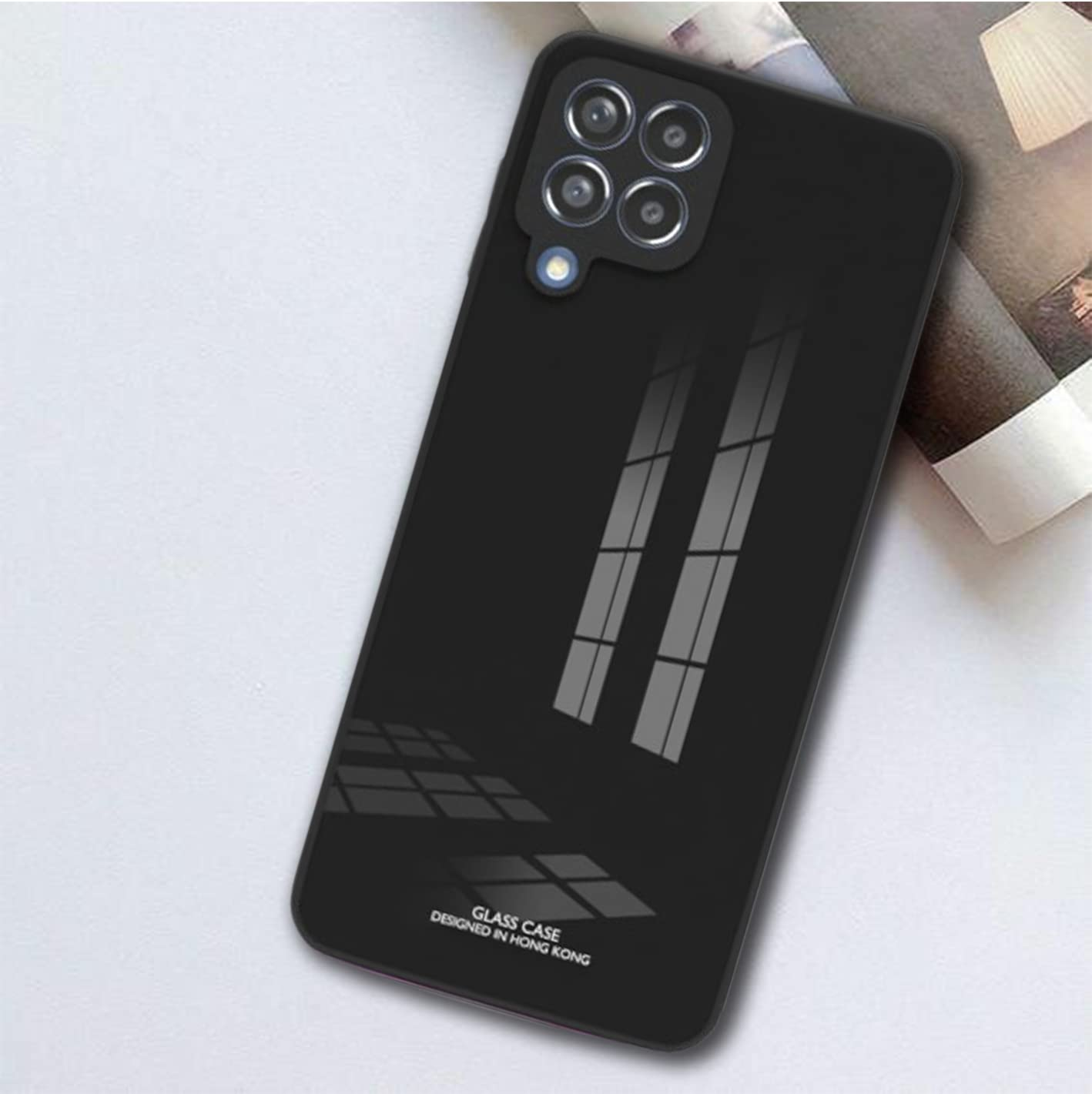 Tempered Glass Cover For Samsung M53 5G Mobile Back Cover Full Protection With Tempered Glass Silicone Phone Cases Price in Bangladesh - Mobile.com.bd