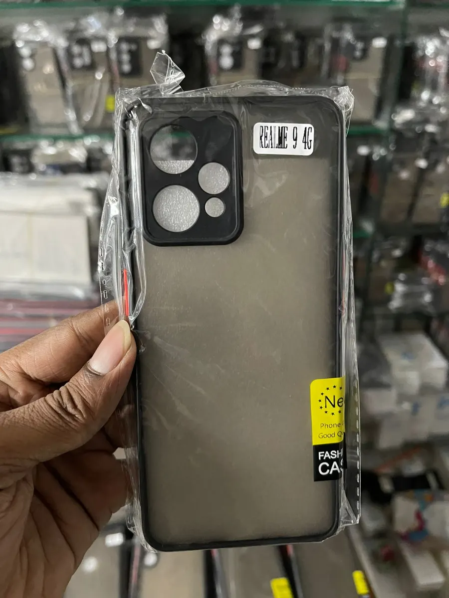 Premium Liquid Matte cover for realme 9 4G Back Cover with Camera Protection