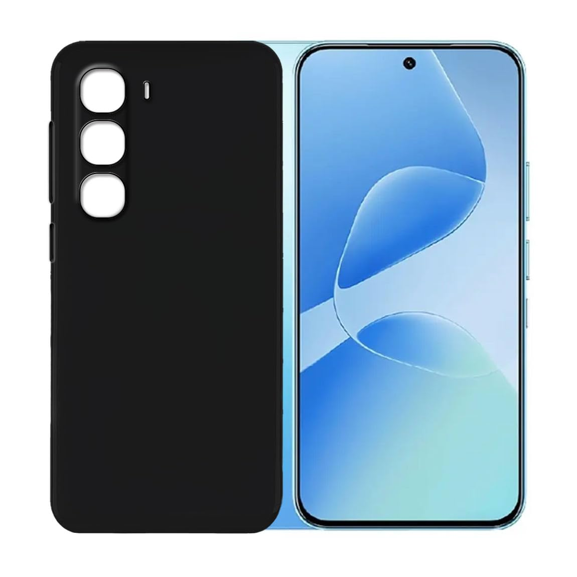 Premium Liquid Silicone Phone cover for Infinix Hot 60 5G Back Cover Silicone Phone Cases Price in Bangladesh - Mobile.com.bd