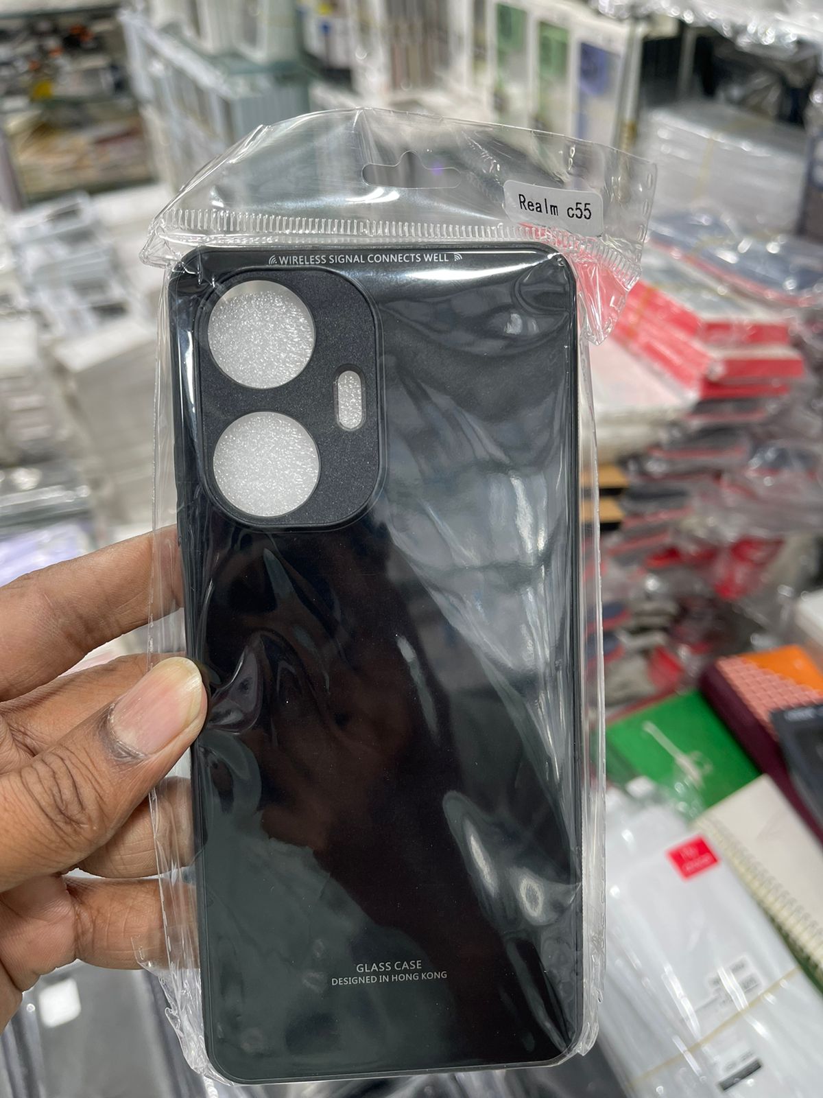 Tempered Glass Cover For Realme C55 Mobile Back Cover Full Protection With Tempered Glass Silicone Phone Cases Price in Bangladesh - Mobile.com.bd