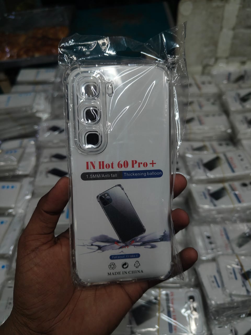 Transparent back cover For infinix Hot 60 Pro Plus + Luxury transparent Protect Back Cover Soft Case Silicone Phone Cases Price in Bangladesh - Mobile.com.bd