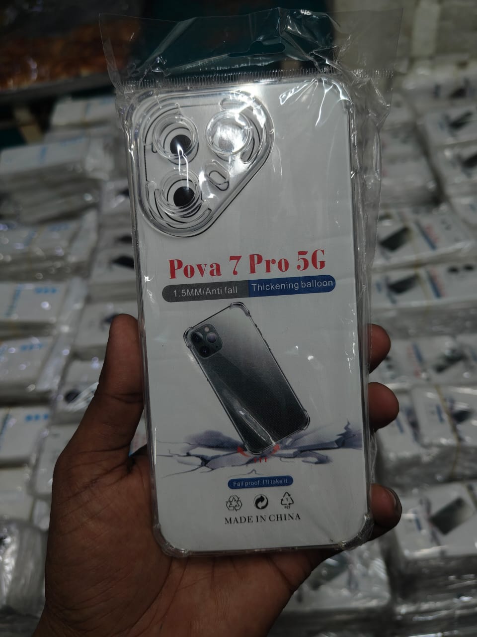 Transparent back cover For Tecno Pova 7 Pro 5G Luxury transparent Protect Back Cover Soft Case Silicone Phone Cases Price in Bangladesh - Mobile.com.bd