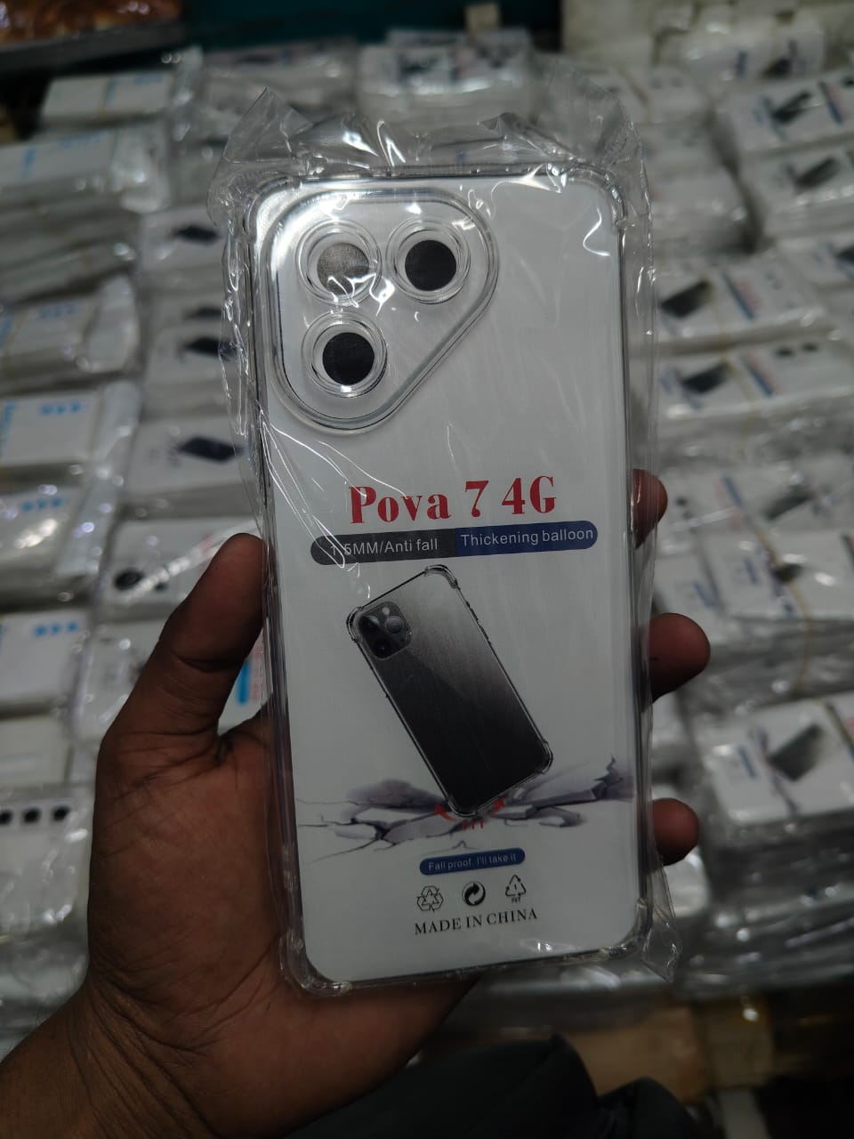 Transparent back cover For Tecno Pova 7 4G Luxury transparent Protect Back Cover Soft Case Silicone Phone Cases Price in Bangladesh - Mobile.com.bd