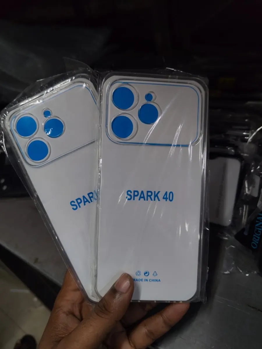 Transparent back cover For Tecno Spark 40 Luxury transparent Protect Back Cover Soft Case