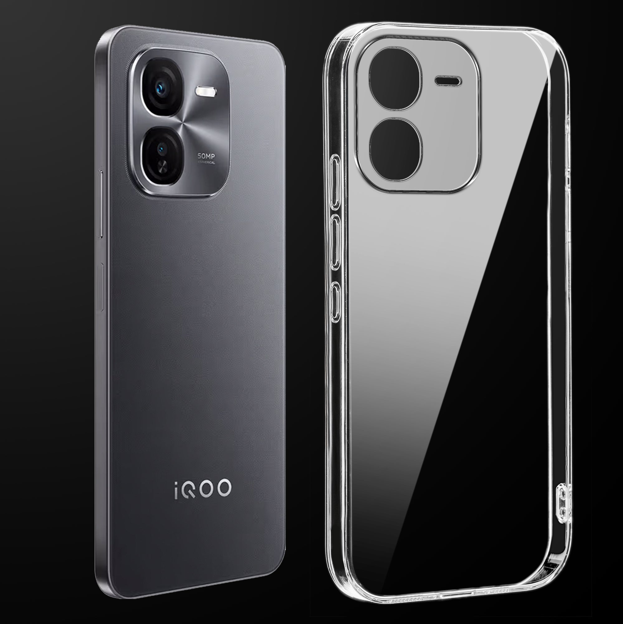 Transparent Back Cover For IQOO Z9X Anti Yellow Cover ( Mobile Cover ) Silicone Phone Cases Price in Bangladesh - Mobile.com.bd
