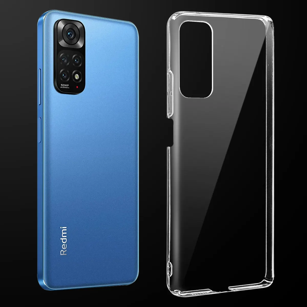 Transparent Back Cover For REDMI NOTE 11 4G Anti Yellow Cover ( Mobile Cover )
