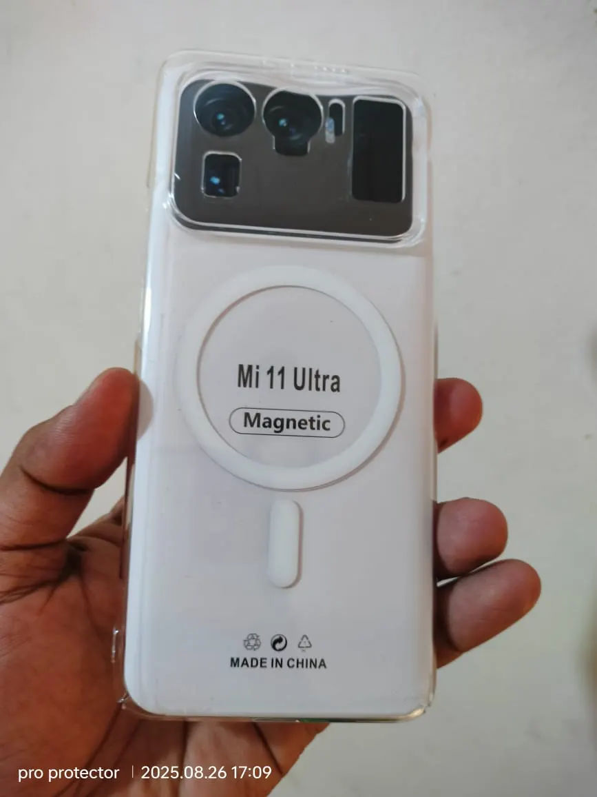 Transparent Back Cover For MI 11 ULTRA Anti Yellow Cover ( Mobile Cover )