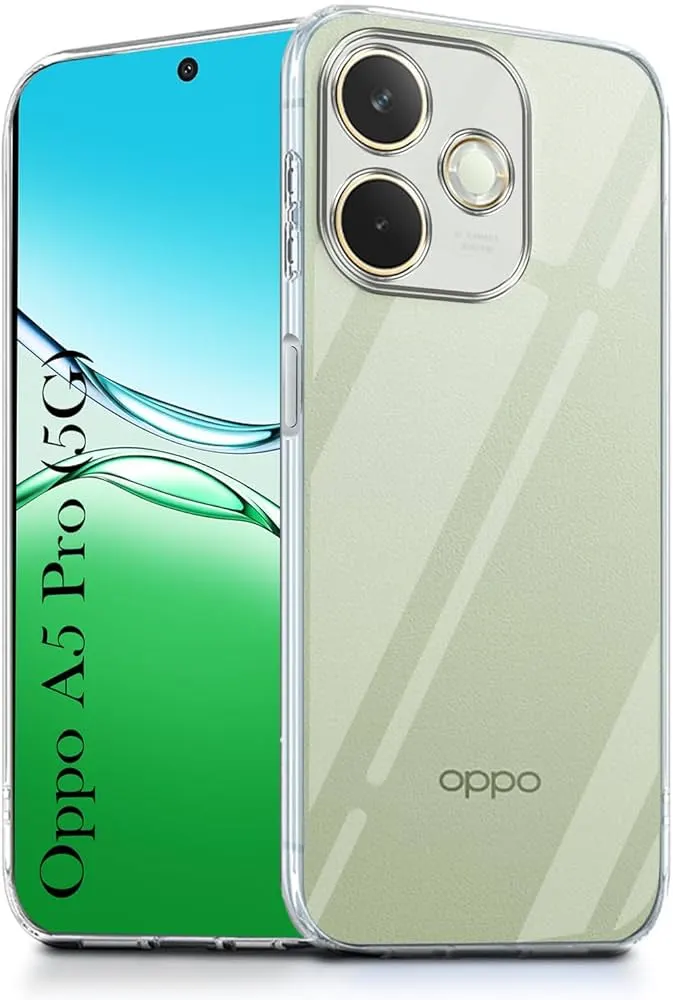 Transparent Back Cover For OPPO A5 PRO Anti Yellow Cover ( Mobile Cover )