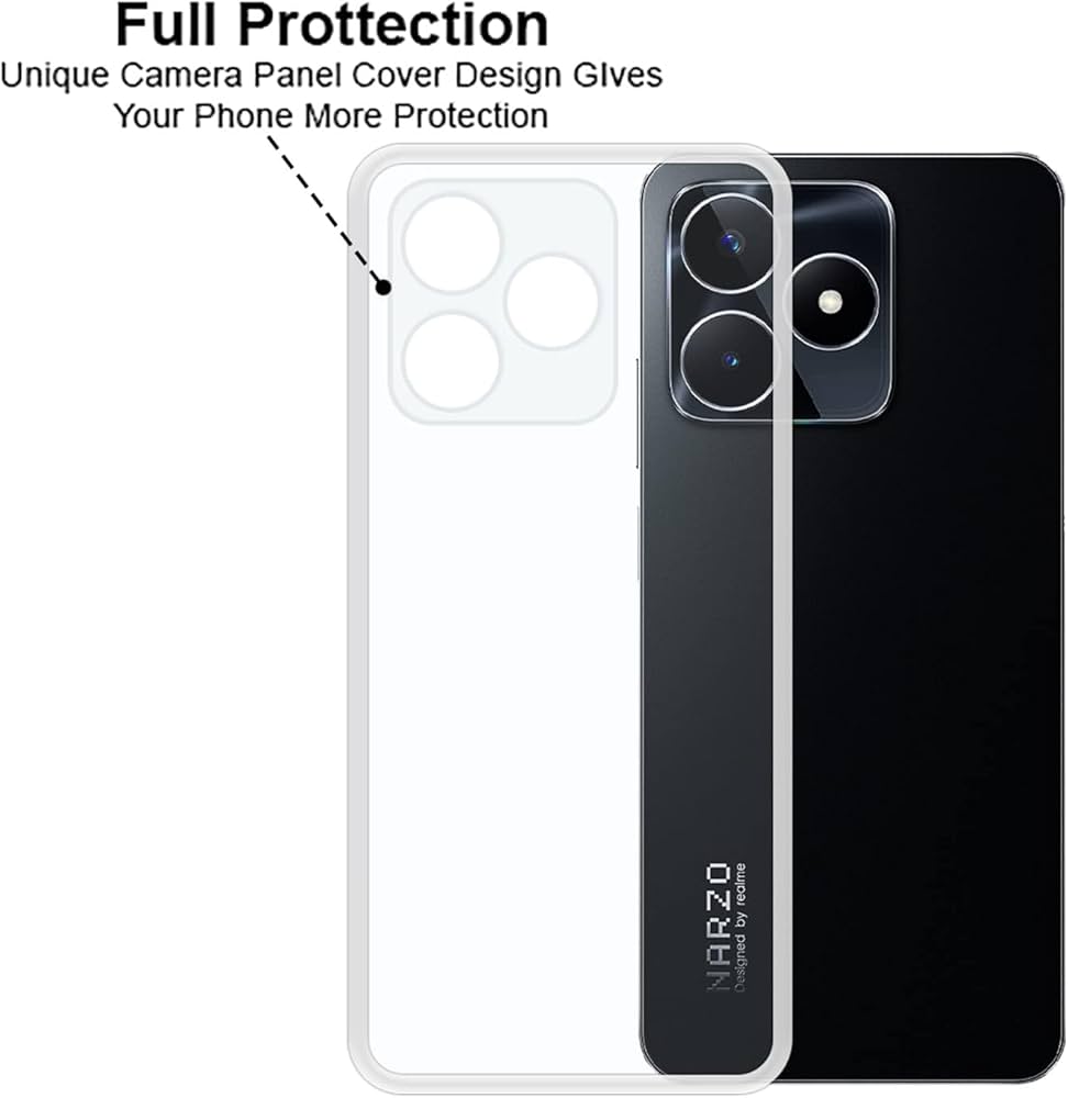 Transparent Back Cover For REALME 53 Anti Yellow Cover ( Mobile Cover ) Silicone Phone Cases Price in Bangladesh - Mobile.com.bd