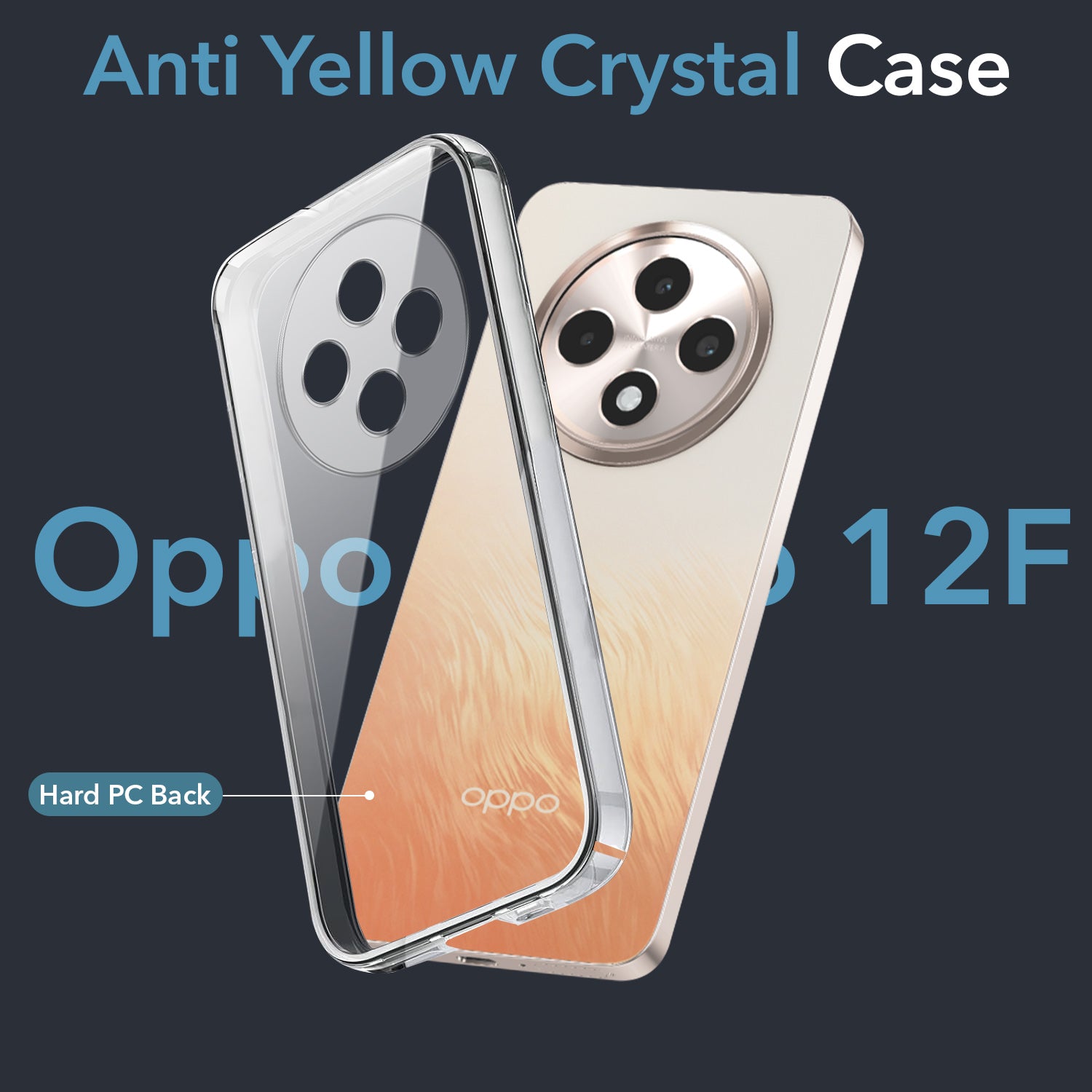 Transparent Back Cover For OPPO RENO 12F Anti Yellow Cover ( Mobile Cover ) Silicone Phone Cases Price in Bangladesh - Mobile.com.bd