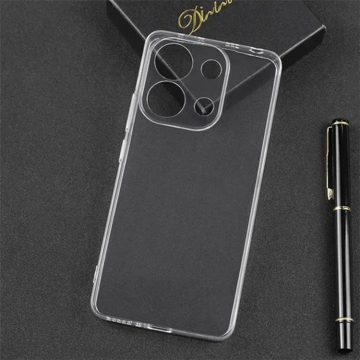 Transparent Back Cover For REDMI NOTE 13 4G Anti Yellow Cover ( Mobile Cover )