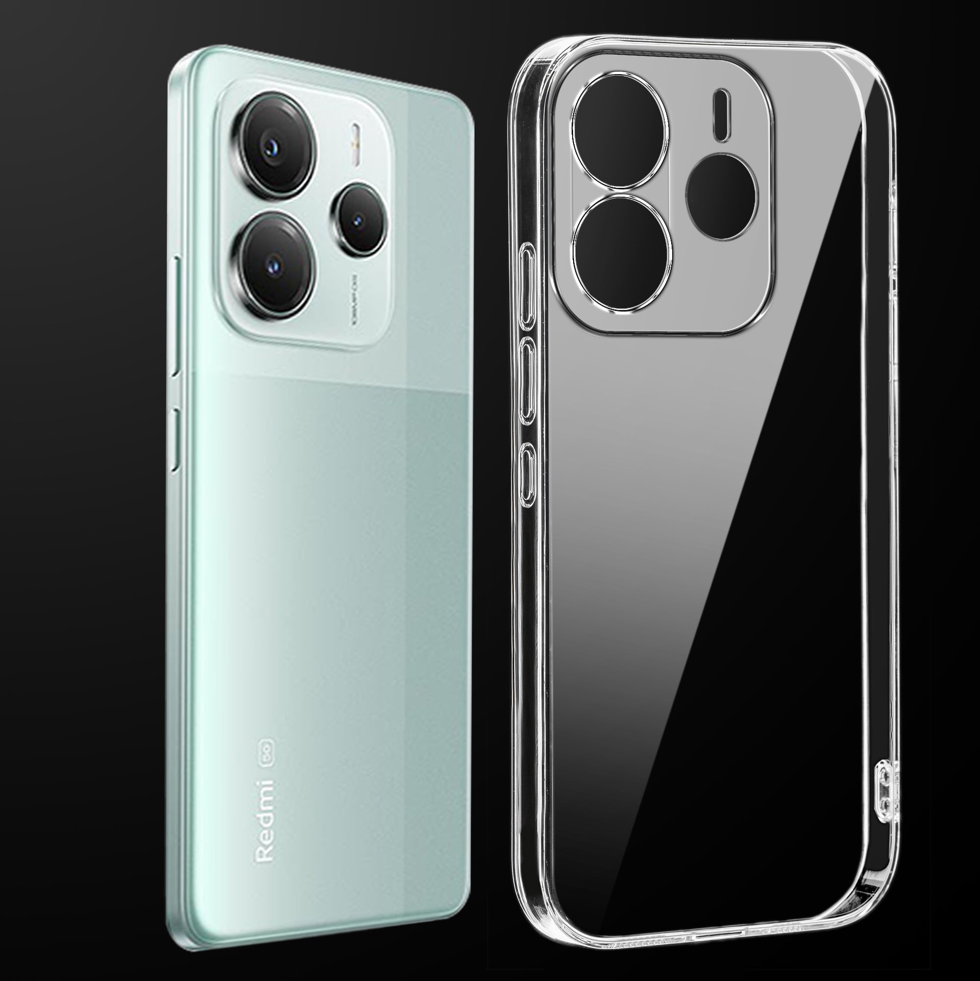 Transparent Back Cover For REDMI NOTE 14 4G Anti Yellow Cover ( Mobile Cover ) Silicone Phone Cases Price in Bangladesh - Mobile.com.bd