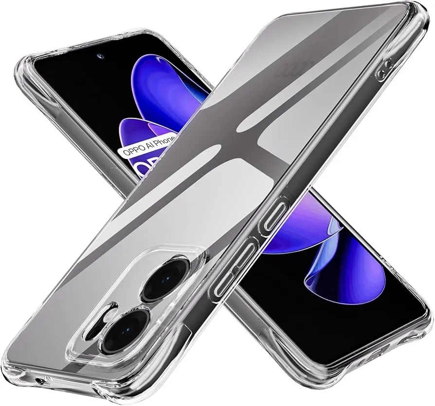 Transparent Back Cover For OPPO RENO 13F Anti Yellow Cover ( Mobile Cover )