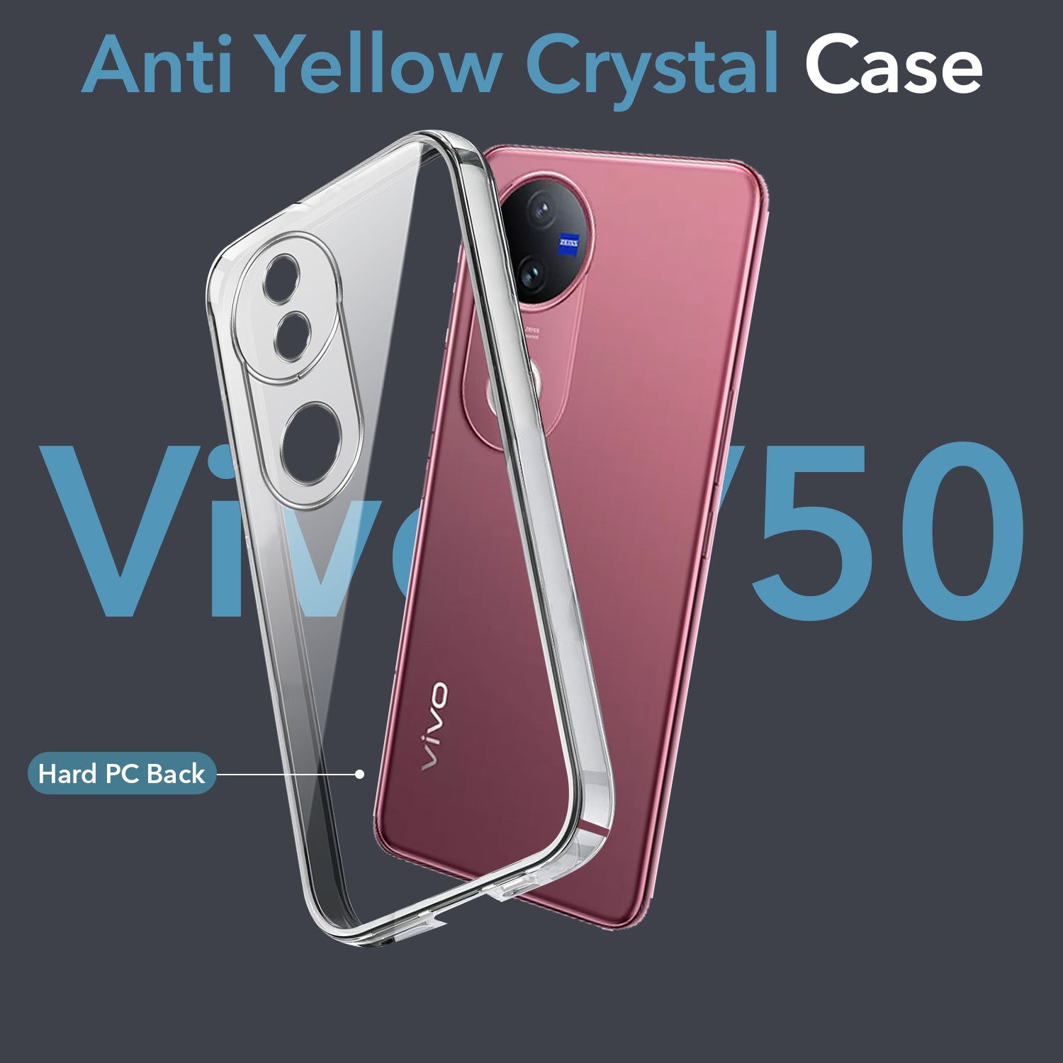 Transparent Back Cover For Vivo V50 Anti Yellow Cover ( Mobile Cover ) Silicone Phone Cases Price in Bangladesh - Mobile.com.bd