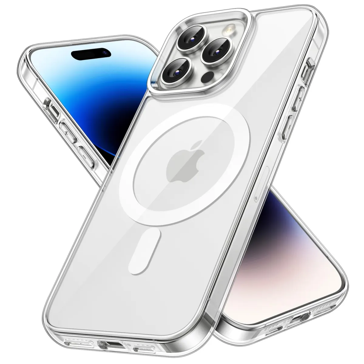 Transparent Back Cover For iPhone 14 PRO Anti Yellow Cover ( Mobile Cover )